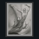 Shawn Men Dancers Art Deco von Major Felten Poster<br><div class="desc">Art-Deco-Programm der 1930er Jahre von Major Felten für Shawn Men Dancers 16x20</div>