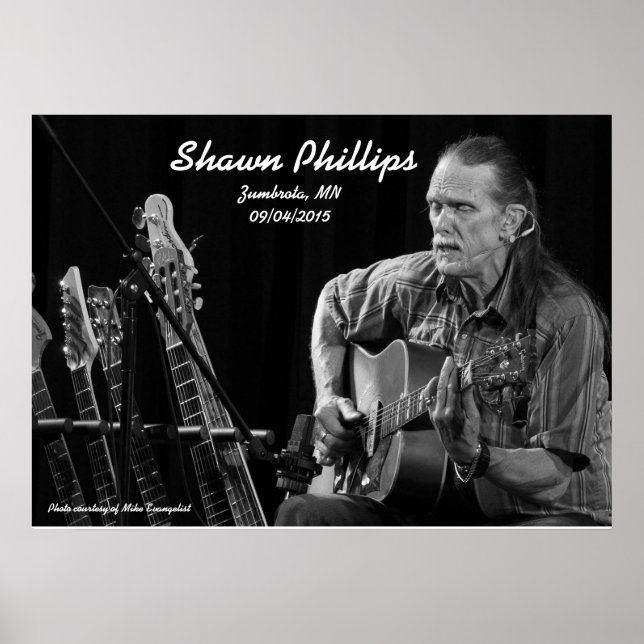 Shawn Phillips LIVE in Zumbrota, MN 2015 Poster (Vorne)