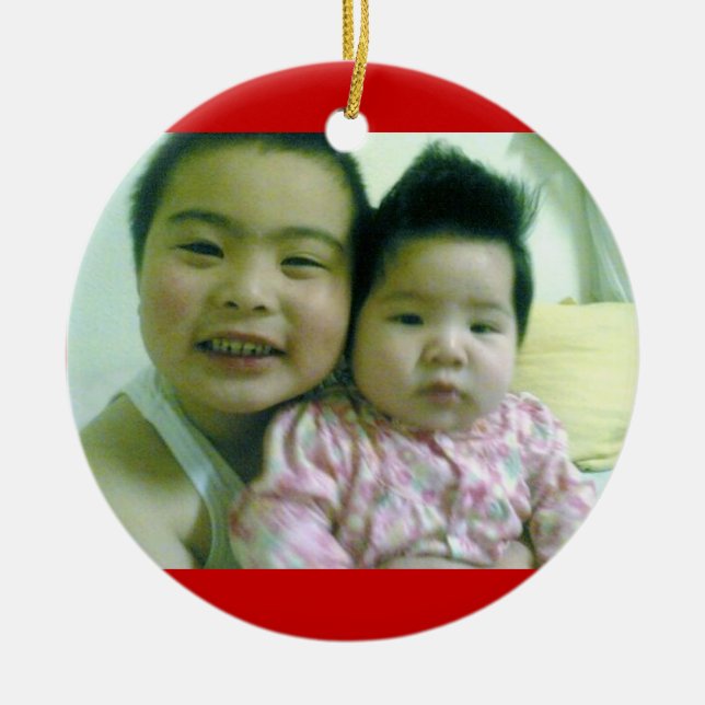 Shawn und Chloe wenig Keramikornament (Vorne)