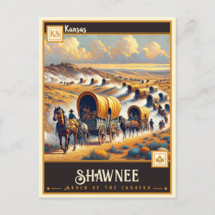 Shawnee, Kansas   VINTAG Postkarte