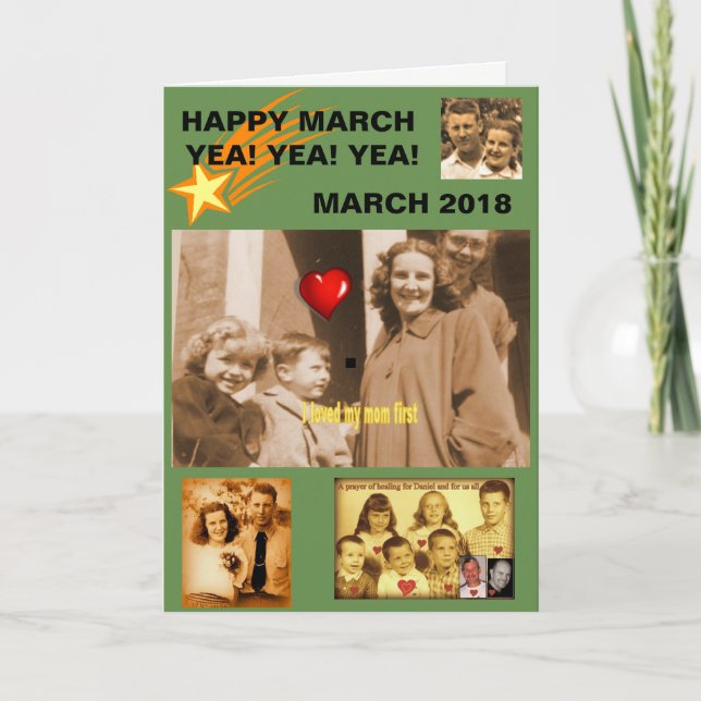 Shawnee Mama, happy March Karte (Vorderseite)