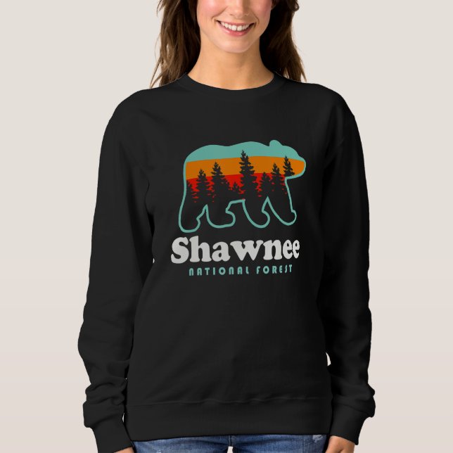 Shawnee National Forest Camping Waterfalls Illinoi Sweatshirt (Vorderseite)