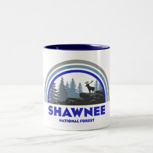 Shawnee National Forest Regenbogenhirsch Zweifarbige Tasse