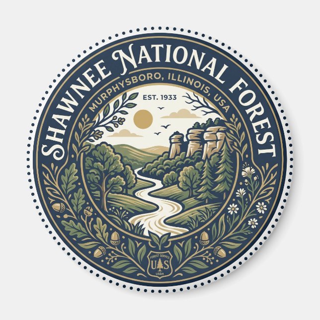 Shawnee National Forest USA Magnet (Vorne)