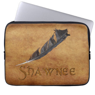 SHAWNEE Native American Feather Laptop Sleeve