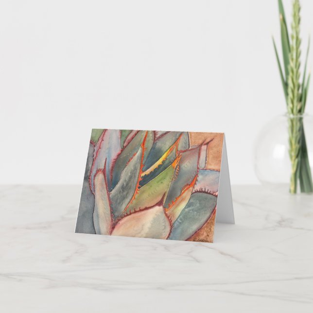 Shaw's agave notecard karte (Vorderseite)