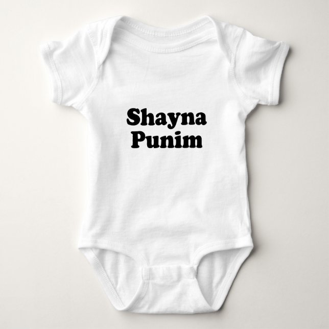 Shayna Punim Yiddish T - Shirt (Vorderseite)