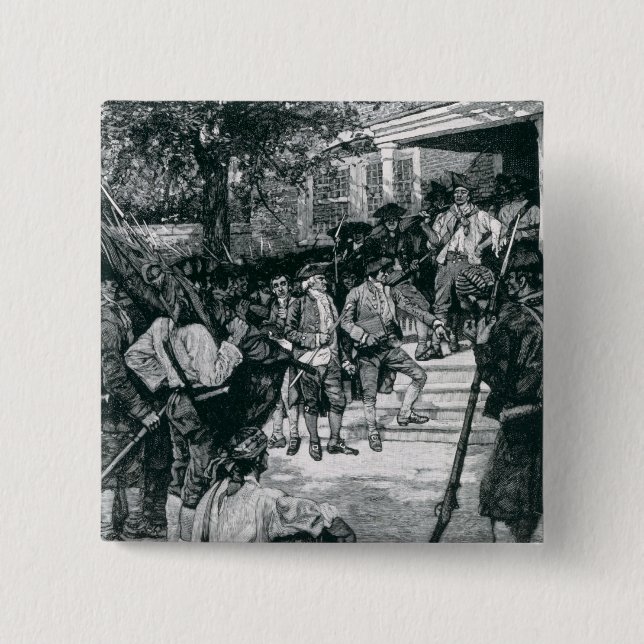 Shayss Pöbel im Besitz eines Gerichtes Button (Vorderseite)