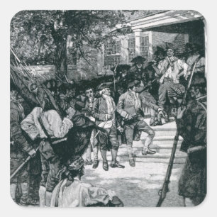 Shayss Pöbel im Besitz eines Gerichtes Quadratischer Aufkleber