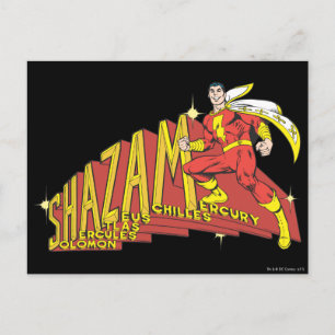 Shazam Acronym Postkarte