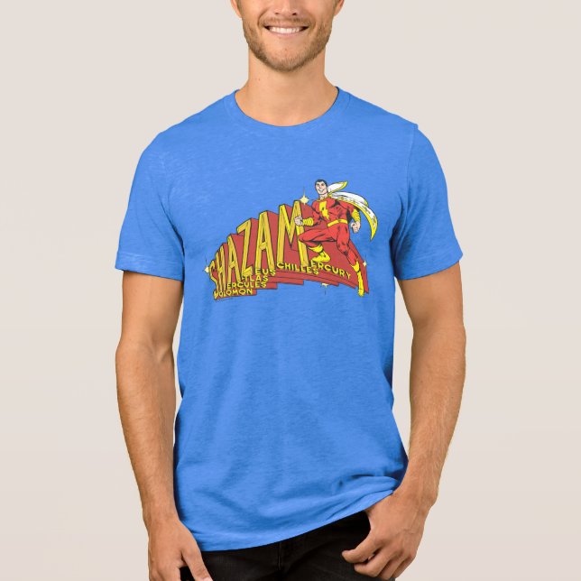Shazam Acronym Tri-Blend Shirt (Vorderseite)