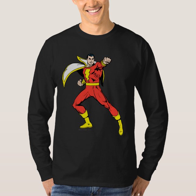 Shazam bereit für den Kampf T-Shirt (Vorderseite)
