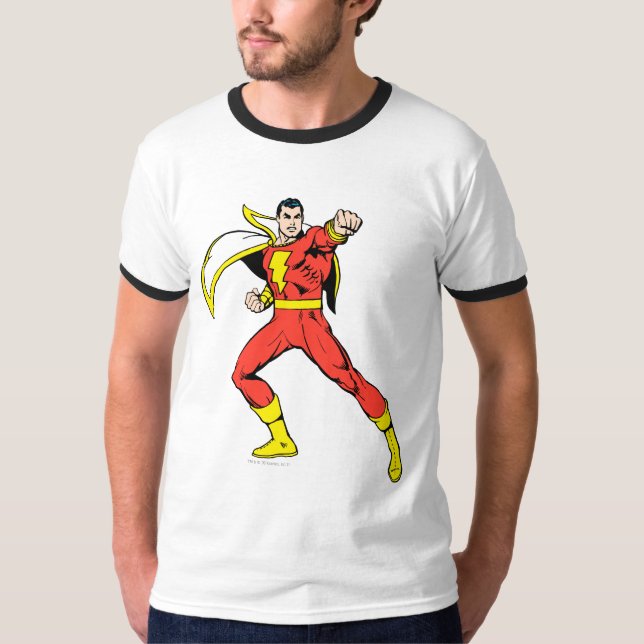 Shazam bereit für den Kampf T-Shirt (Vorderseite)