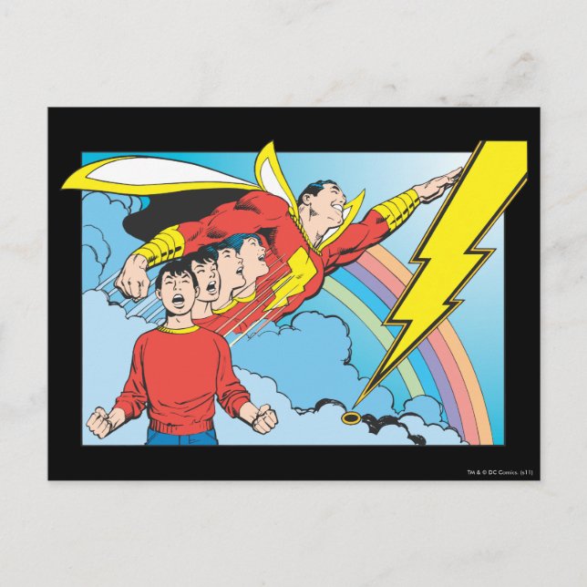 SHAZAM/Billy Batson Postkarte (Vorderseite)