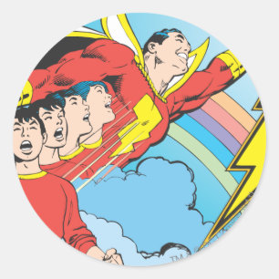 SHAZAM/Billy Batson Runder Aufkleber