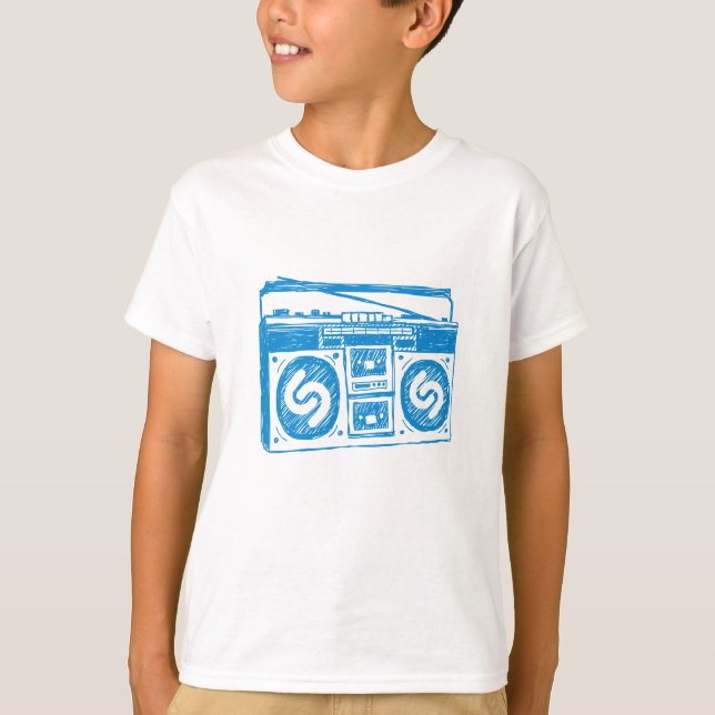 Shazam Boombox T-Shirt (Vorderseite)