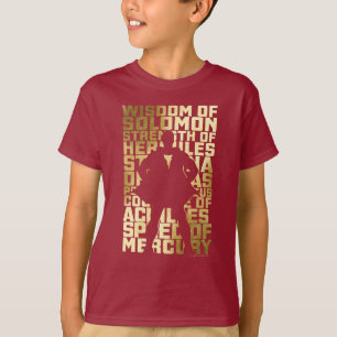 SHAZAM! Fähigkeits-goldene Typografie-Grafik T-Shirt