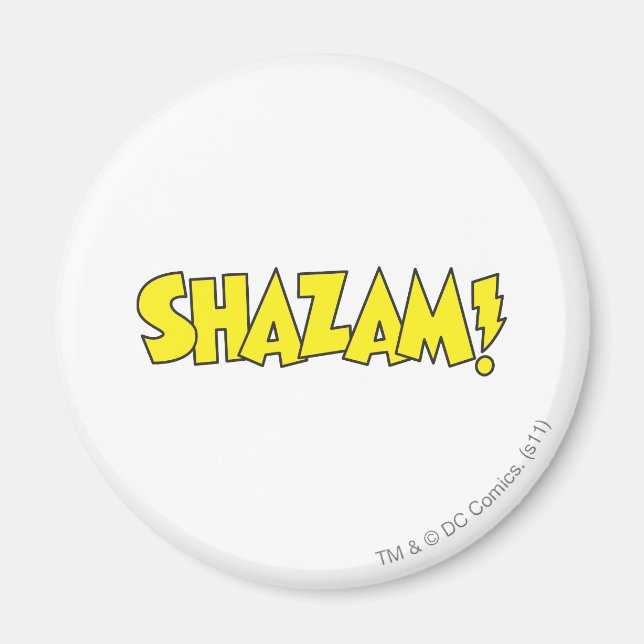 Shazam Logo Gelb Magnet (Vorne)