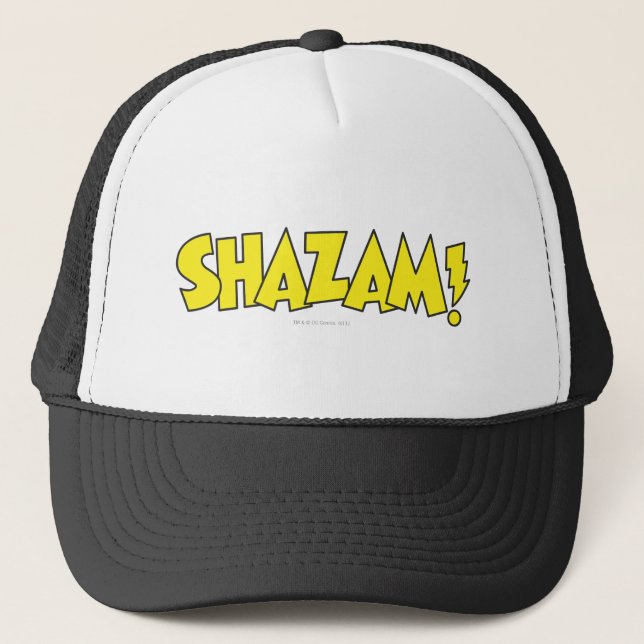 Shazam Logo Gelb Truckerkappe (Vorderseite)