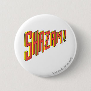 Shazam-Logo Rot/Gelb Button