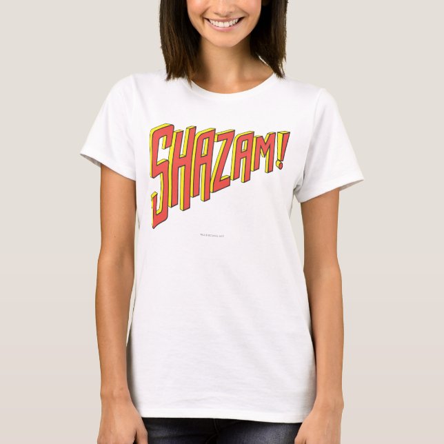 Shazam-Logo rot/gelb T-Shirt (Vorderseite)
