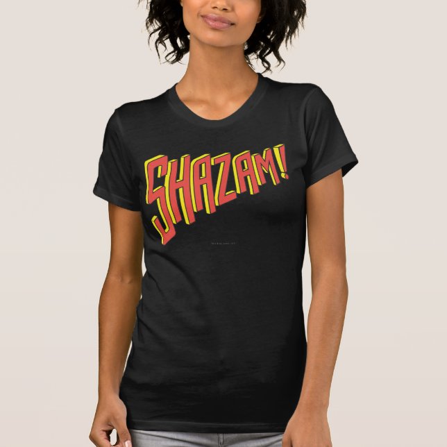 Shazam-Logo rot/gelb T-Shirt (Vorderseite)