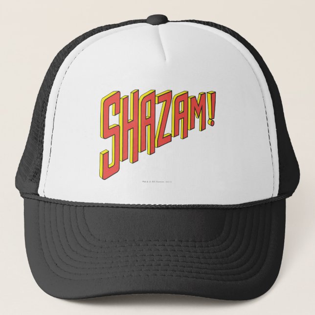 Shazam-Logo rot/gelb Truckerkappe (Vorderseite)