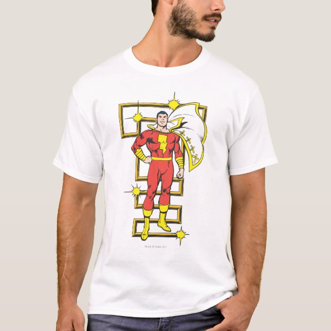 SHAZAM-Posen T-Shirt (Vorderseite)