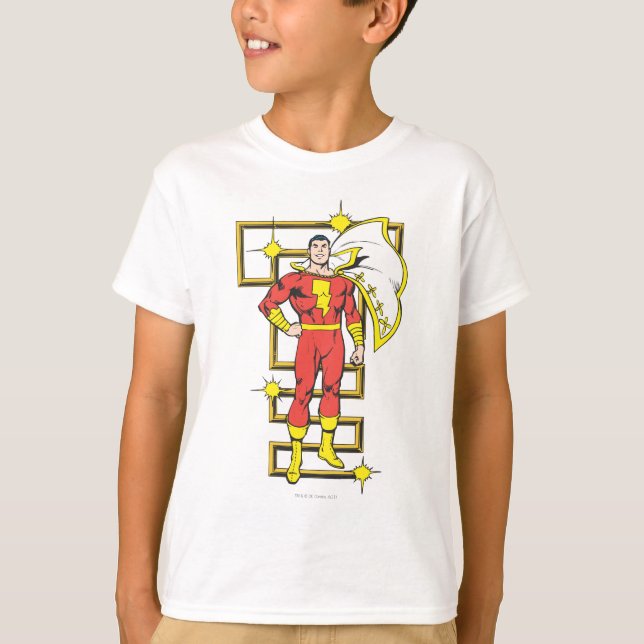 SHAZAM-Posen T-Shirt (Vorderseite)