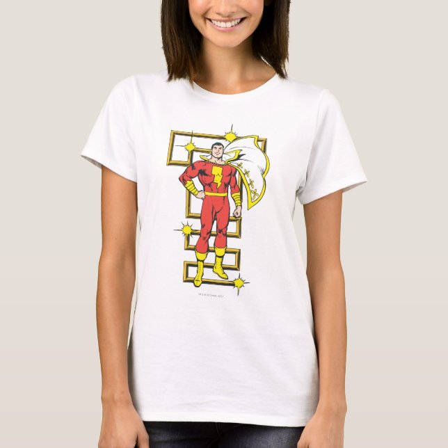 SHAZAM-Posen T-Shirt (Vorderseite)
