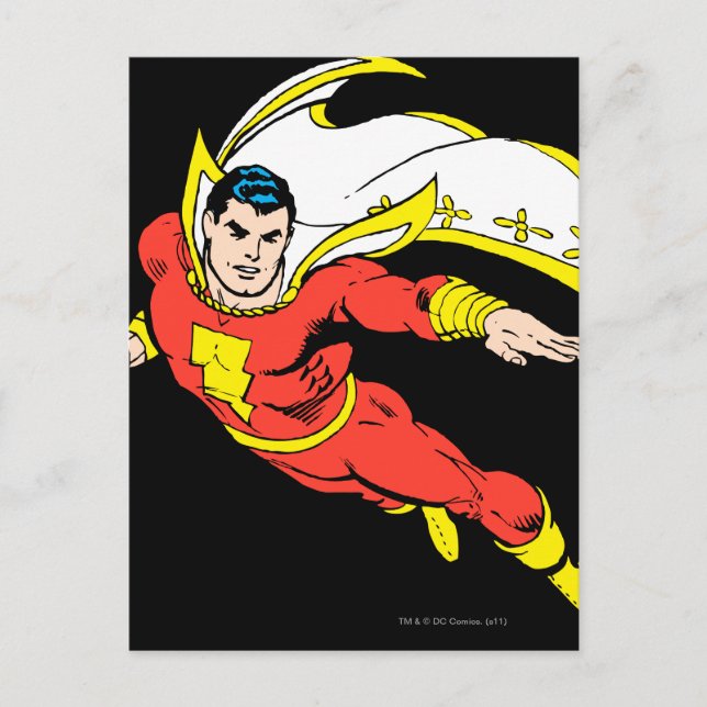 Shazam Soaring Postkarte (Vorderseite)