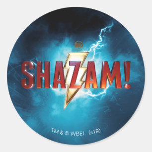 SHAZAM!   Theaterlogo Runder Aufkleber