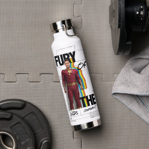 SHAZAM! Zorn der Götter Retro-Album-Style-Art Trinkflasche