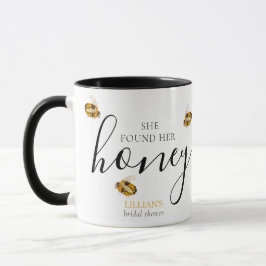 She Found Her Honey Bee Bridal Shower Favor Tasse