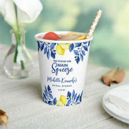 She Found Her Main Squeeze Bridal Shower Pappbecher