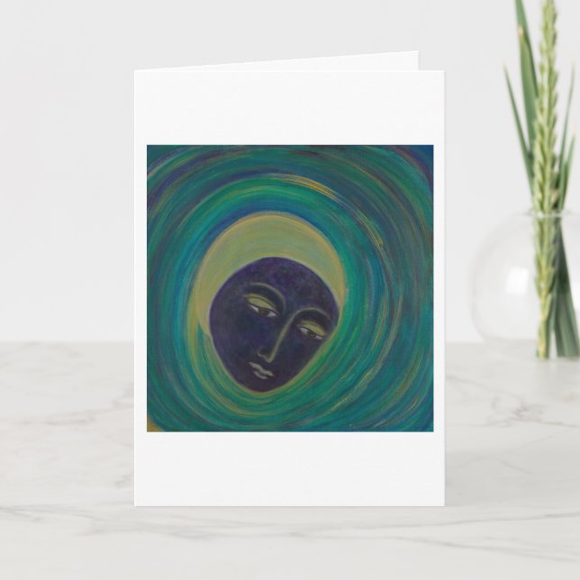 "She Hears Our Cries" Greeting Card, Poem Inside Karte (Vorderseite)