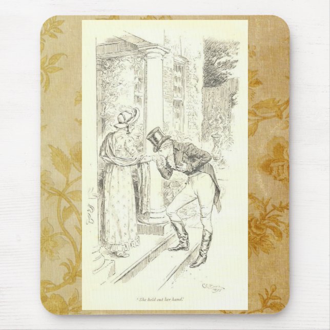 She held out her hand mousepad (Vorne)