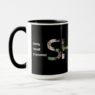 SHE>i Seht sich selbst empowervoll Tasse