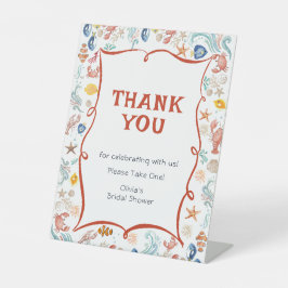 She Is a Catch Bridal Shower Thank You Pedestal Sockelschild