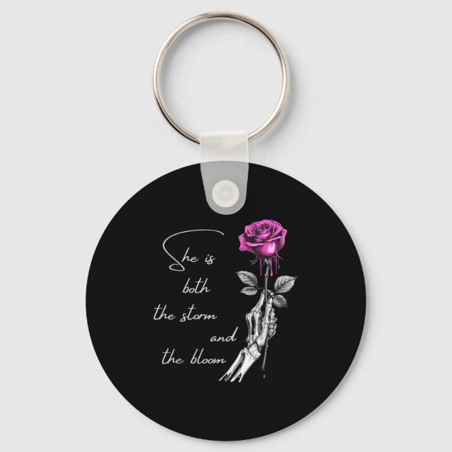 She Is Both The And The Blossoming Gift For Girls  Schlüsselanhänger (Vorderseite)