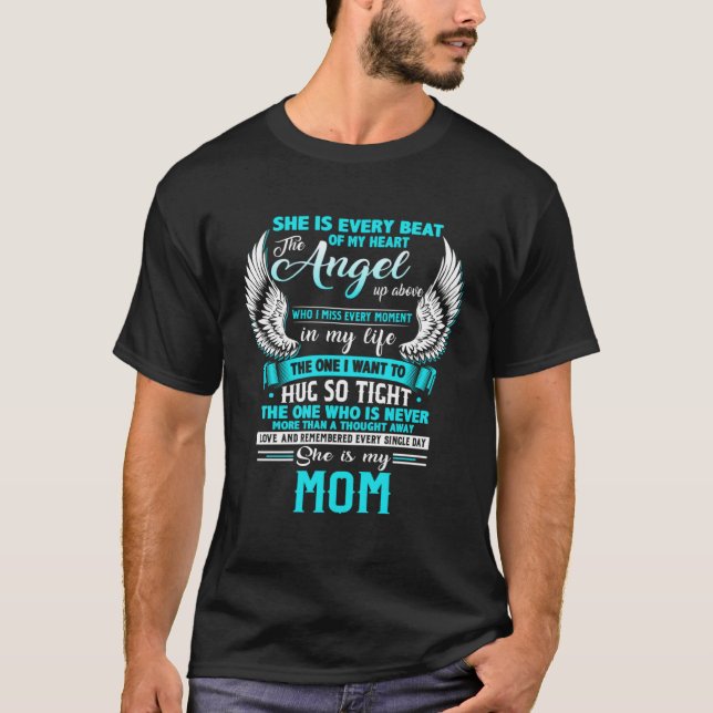 She Is Every Beat Of My Heart The Angel Up Above M T-Shirt (Vorderseite)