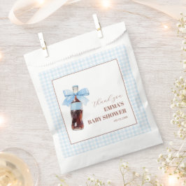 She Is Ready to Pop Blue Soda Pop Baby Shower Geschenktütchen