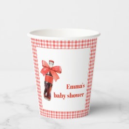 She Is Ready to Pop Red Soda Pop Baby Shower Pappbecher