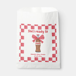 She is Ready to Pop Soda Bottle Baby Shower Geschenktütchen