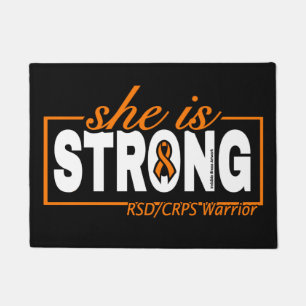 SHE IS STRONG...RSD/CRPS FUßMATTE