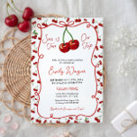 She is The Cherry on Top Baby Shower Invitation Einladung<br><div class="desc">Announce your little one's arrival with this adorable She is The Cherry on Top baby shower invitation,  featuring a hand-painted watercolor cherrys and a matching back design.</div>