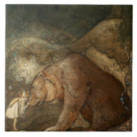 "She Kissing the Bären" von John Bauer