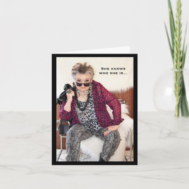 She Know Who She Is  Karte (Vorderseite)