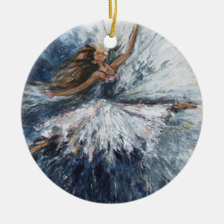 "She Leaps" Art Ornament
