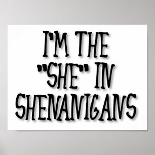 "She" nanigans Funny Poster
